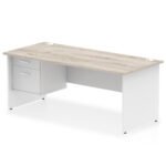 Impulse 1800mm Panel End Straigh Desk With Single Fixed Pedestal - Image 9