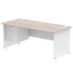 Impulse 1800mm Panel End Straigh Desk With Single Fixed Pedestal - Image 10