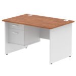 Impulse 1200mm Panel End Straight Desk With Single Fixed Pedestal - Image 43