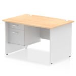 Impulse 1200mm Panel End Straight Desk With Single Fixed Pedestal - Image 34
