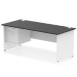 Impulse 1800mm Panel End Straigh Desk With Single Fixed Pedestal - Image 33